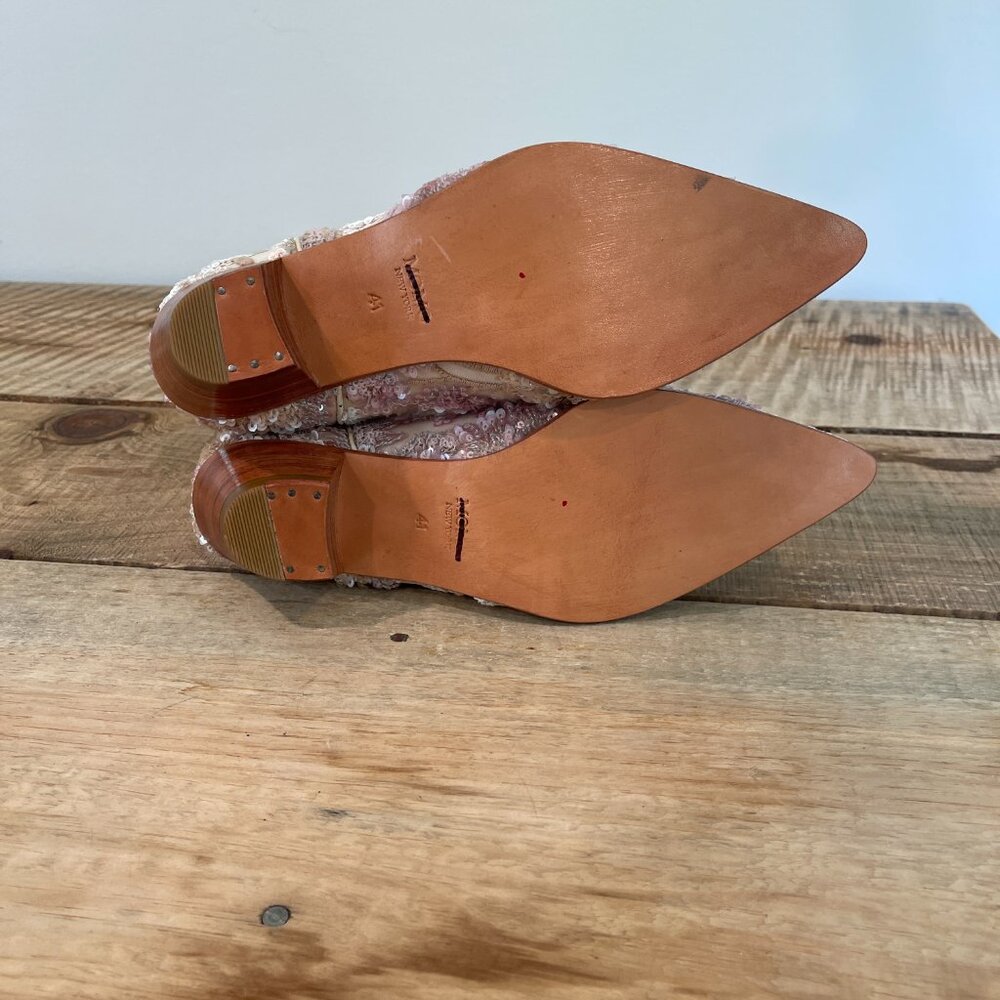 Momo New York Free People Selina Sequin Embroidered Western Boots Size 41 - Picture 9 of 11